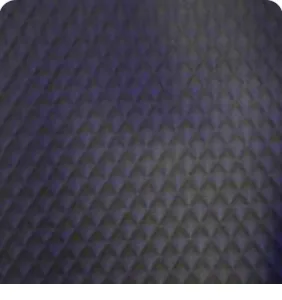 Dark Gray quilted leather interior lining swatch